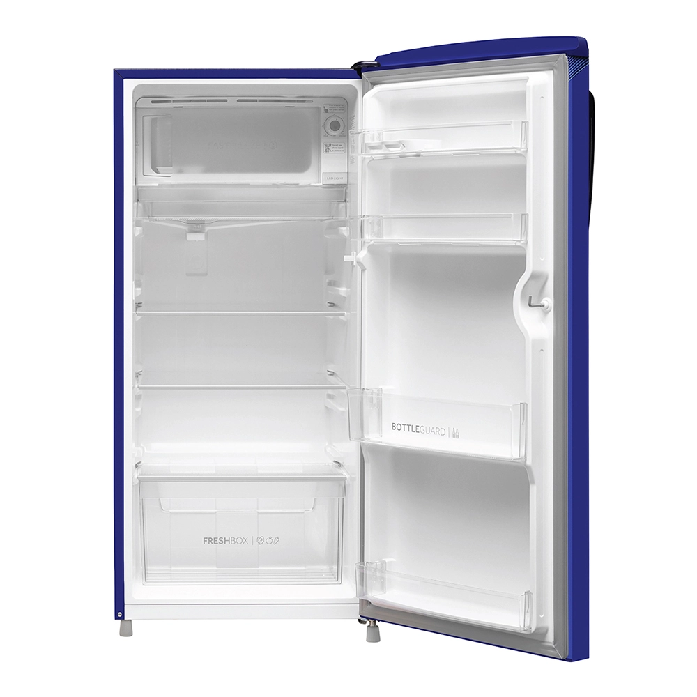 Haier 185L 2 Star Direct Cool Single Door Refrigerator with Toughened Glass Shelf - HRD-2062CMB-N